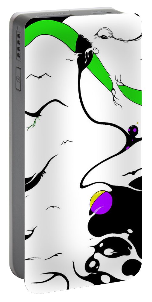Birds Portable Battery Charger featuring the digital art Freedumb by Craig Tilley