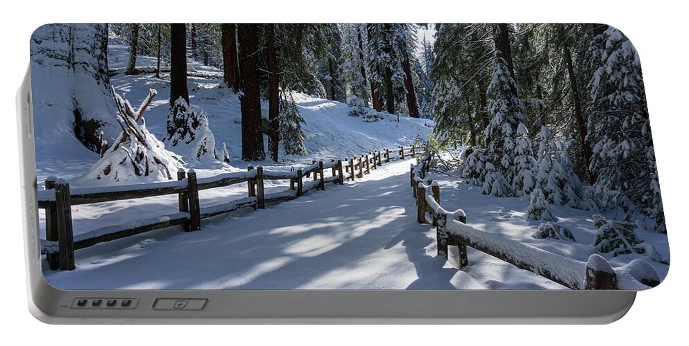 Kings Canyon National Park Portable Battery Charger featuring the photograph Fresh Powder by Brett Harvey