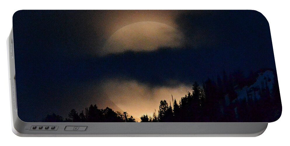 Full Moon Portable Battery Charger featuring the photograph Full Flower Moon #5 by Dorrene BrownButterfield