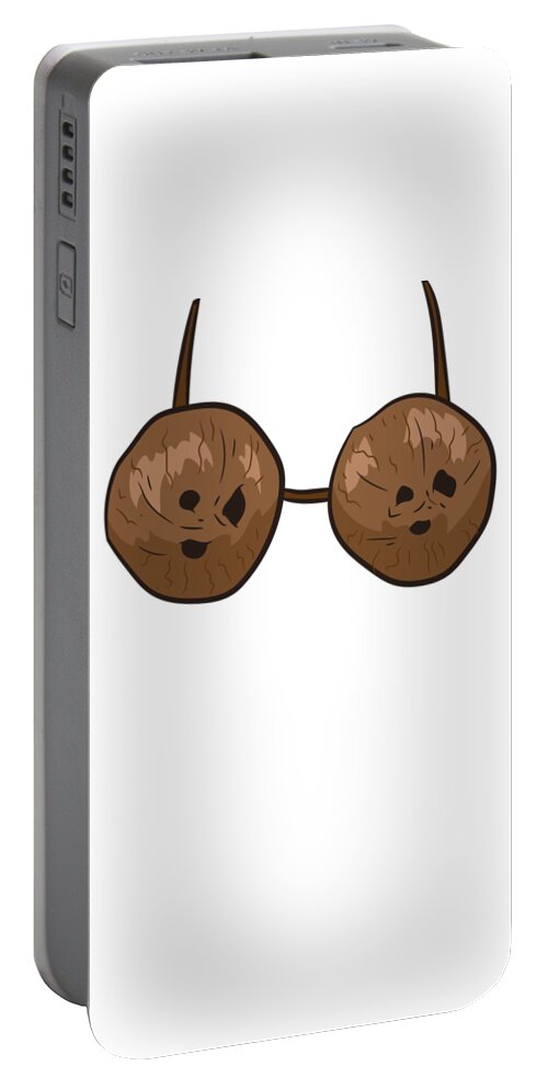 Funny Coconut Summer Coconuts Bra Funny Halloween Costume Portable Battery  Charger by EQ Designs - Pixels