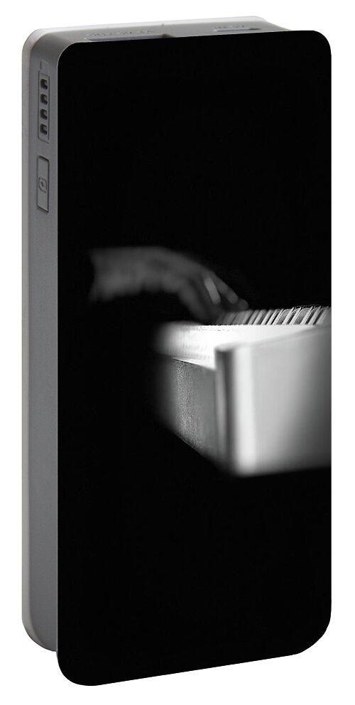 Pianist Portable Battery Charger featuring the photograph Fuzzy Hand by Jean-Pierre Ducondi