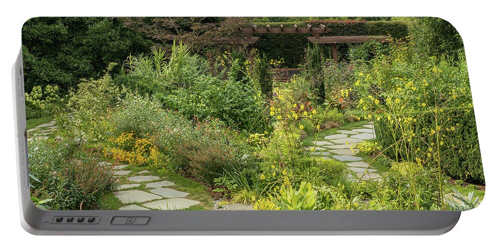 Architecture Portable Battery Charger featuring the photograph Garden Paths at Chanticleer by Kristia Adams