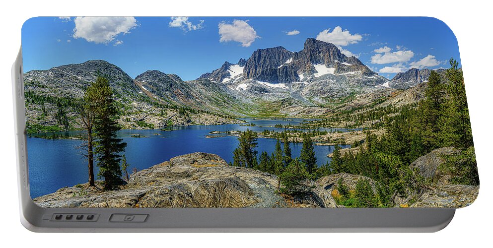 Garnet Lake Portable Battery Charger featuring the photograph Garnet Lake in High Sierras Mid-Day by Kenneth Everett