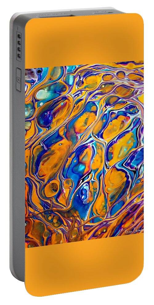  Portable Battery Charger featuring the painting Gathering Strength by Rein Nomm