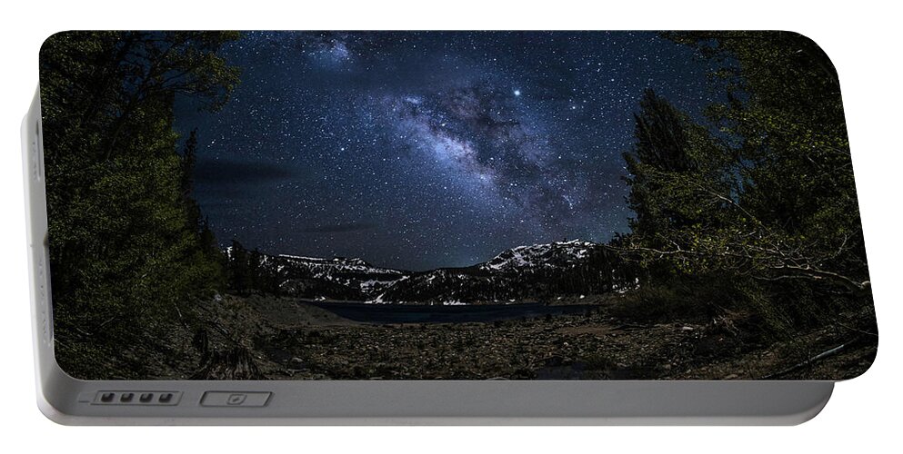 Landscape Portable Battery Charger featuring the photograph Gem Lake Night Sky by Romeo Victor