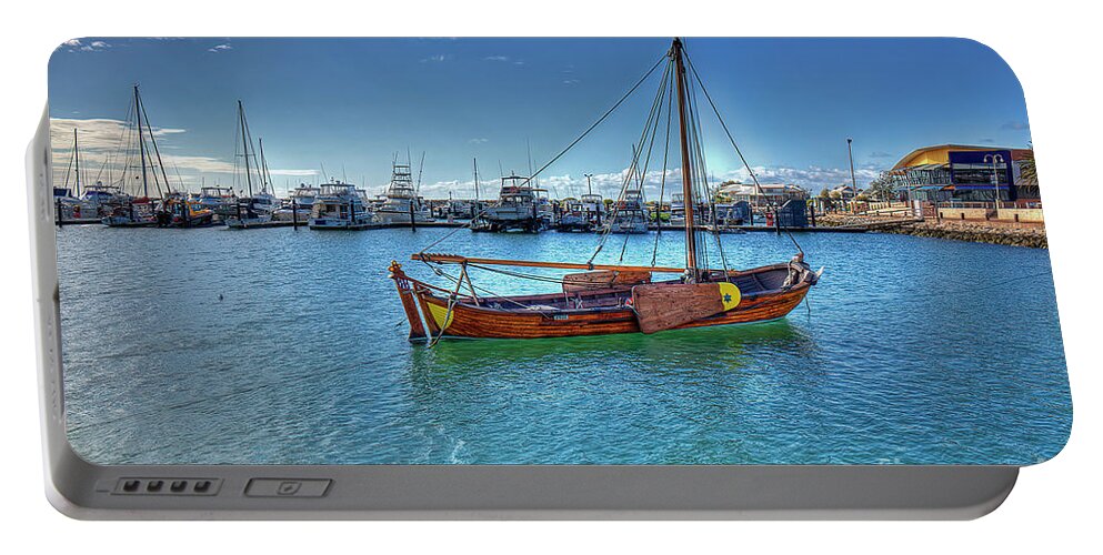 Marina Portable Battery Charger featuring the photograph Geraldton Marina, Western Australia 2 by Elaine Teague