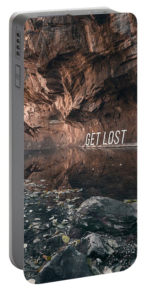 Desert Portable Battery Charger featuring the photograph Get Lost by Carmen Kern
