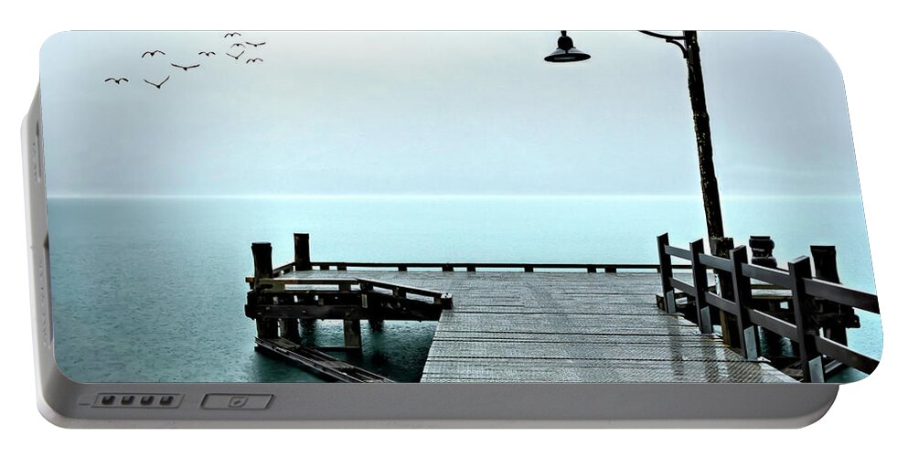 Glenorchy-pier Portable Battery Charger featuring the photograph Glenorchy Pier by Gary Johnson