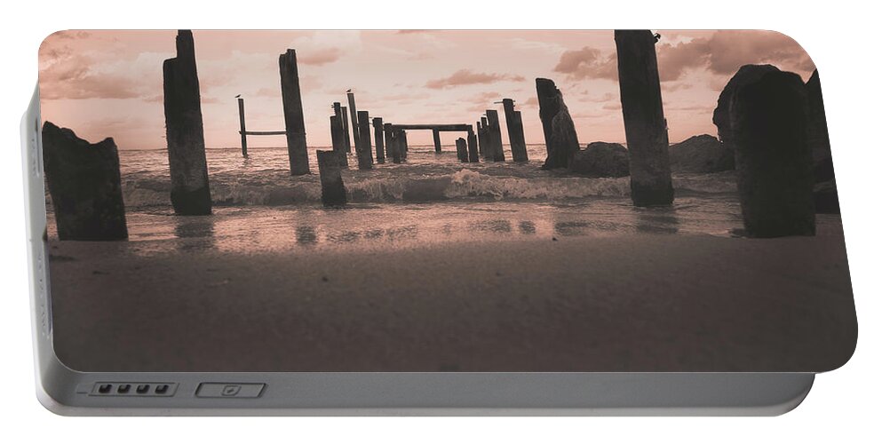  Beach Portable Battery Charger featuring the photograph Glo by Gian Smith