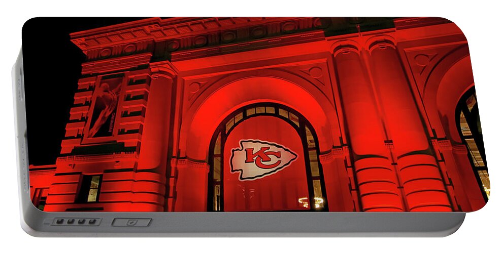 Chiefs Portable Battery Charger featuring the photograph Go Chiefs by Angie Rayfield