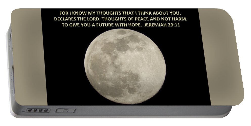 Verses Portable Battery Charger featuring the photograph God Gives Us Hope by Gallery Of Hope