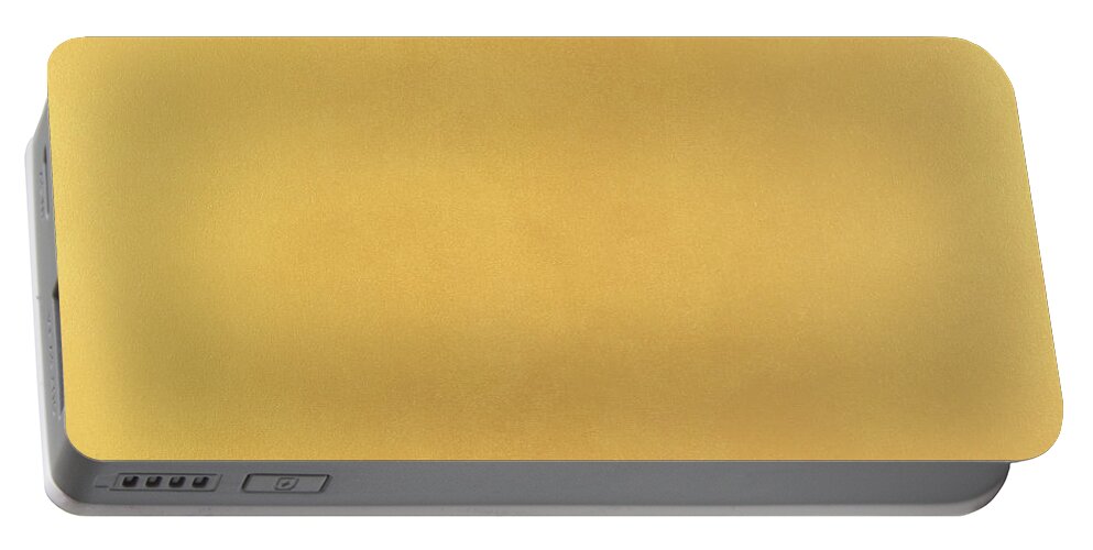 Minimalist Portable Battery Charger featuring the painting Gold Dust by Tamara Nelson