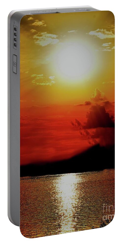 Nature Portable Battery Charger featuring the photograph Golden Dream by Leonida Arte