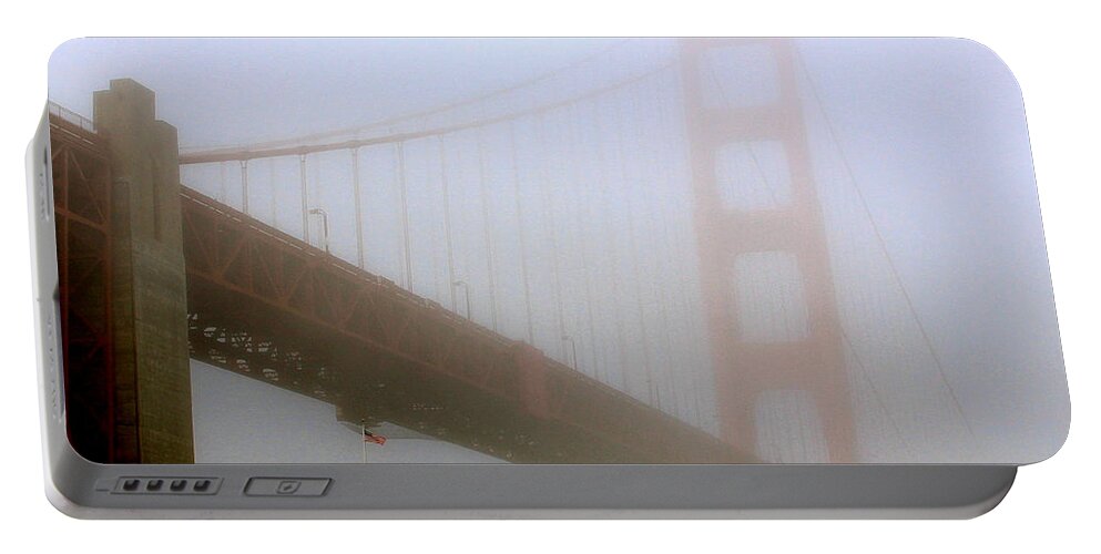 Bridge Portable Battery Charger featuring the photograph Golden Gate in Color by Carol Jorgensen