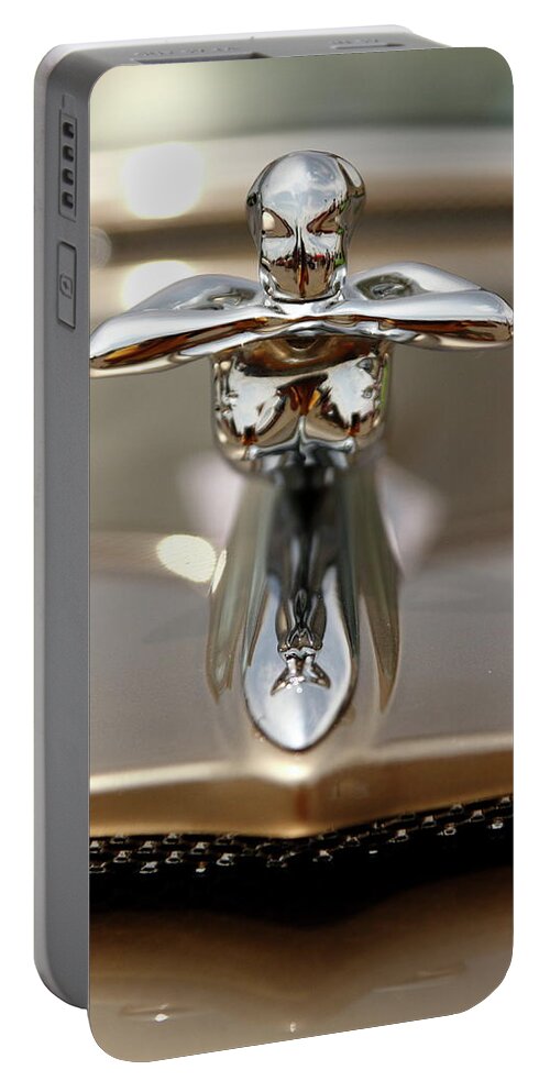 Ornament Portable Battery Charger featuring the photograph Golden Lady by Lens Art Photography By Larry Trager