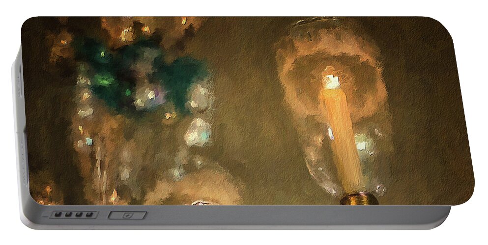 Winterthur Portable Battery Charger featuring the digital art Golden Light by Lois Bryan