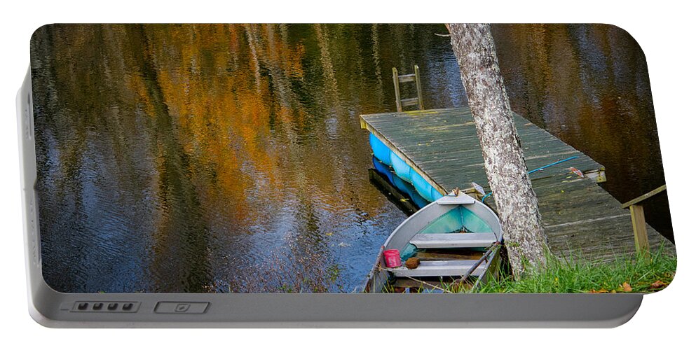 Pond Portable Battery Charger featuring the photograph Golden Pond by Bonny Puckett