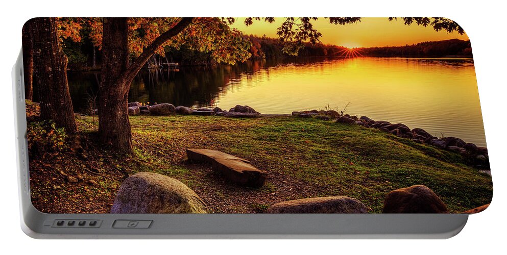 Garland Pond Portable Battery Charger featuring the photograph Garland Pond 34a1041 by Greg Hartford