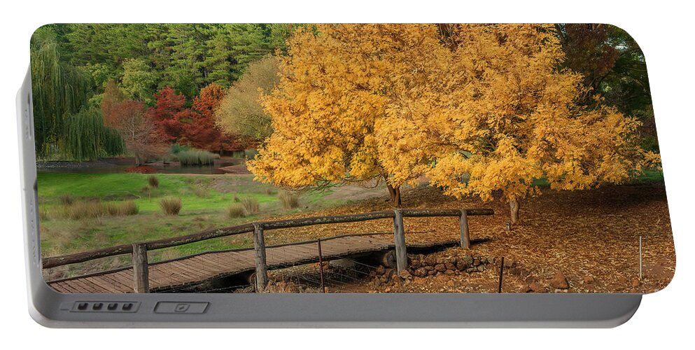 Bridge Portable Battery Charger featuring the photograph Golden Valley Tree Park, Balingup, Western Australia 4 by Elaine Teague