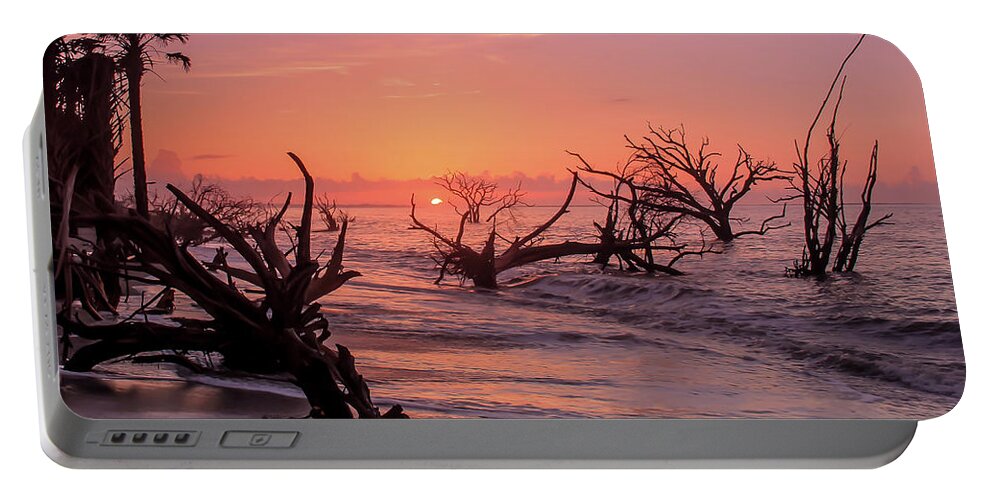Sunrise Portable Battery Charger featuring the photograph Dawn at the Edge of the World by Doug McPherson