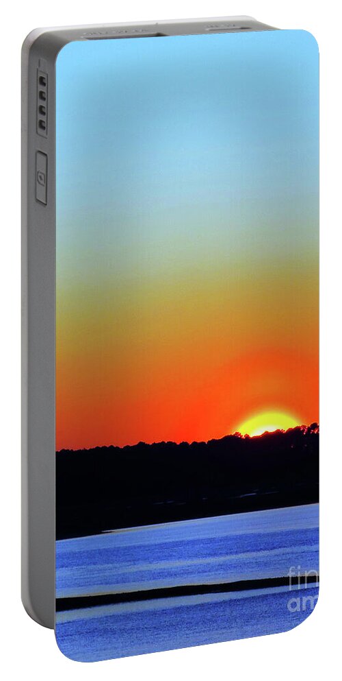Sunset Portable Battery Charger featuring the photograph Goodnight, Hilton Head 2 by Rick Locke - Out of the Corner of My Eye
