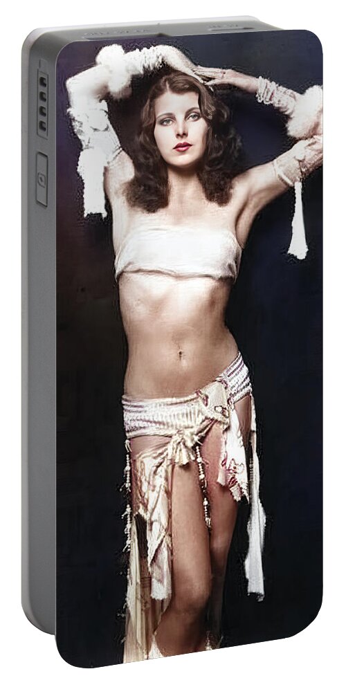 Grace Moore Portable Battery Charger featuring the digital art Grace Moore - Ziegfeld Follies by Chuck Staley