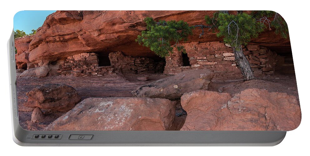 Canyonlands Portable Battery Charger featuring the photograph Granaries - 9697 by Jerry Owens