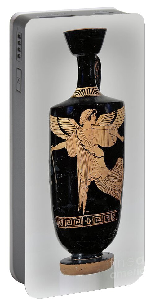 475 B. C. Portable Battery Charger featuring the photograph Greek Terracotta Lekythos, c475 BC by Granger