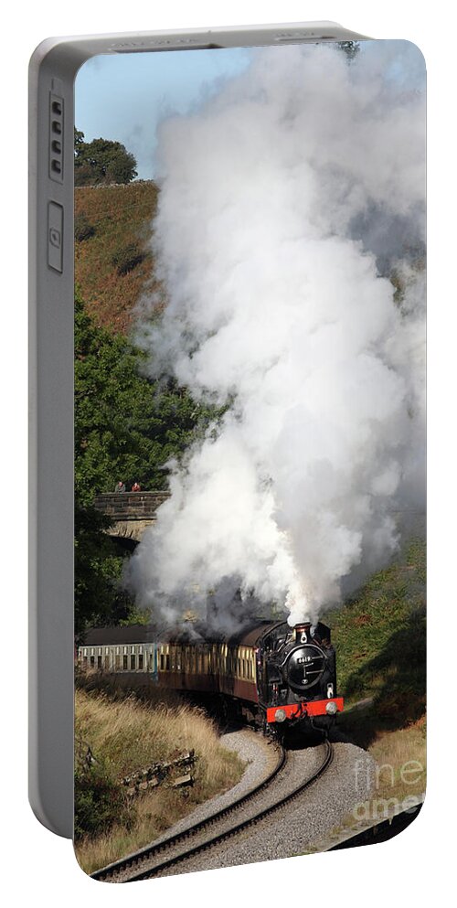 Nymr Portable Battery Charger featuring the photograph GWR 0-6-2 No 6619 NYMR by Bryan Attewell