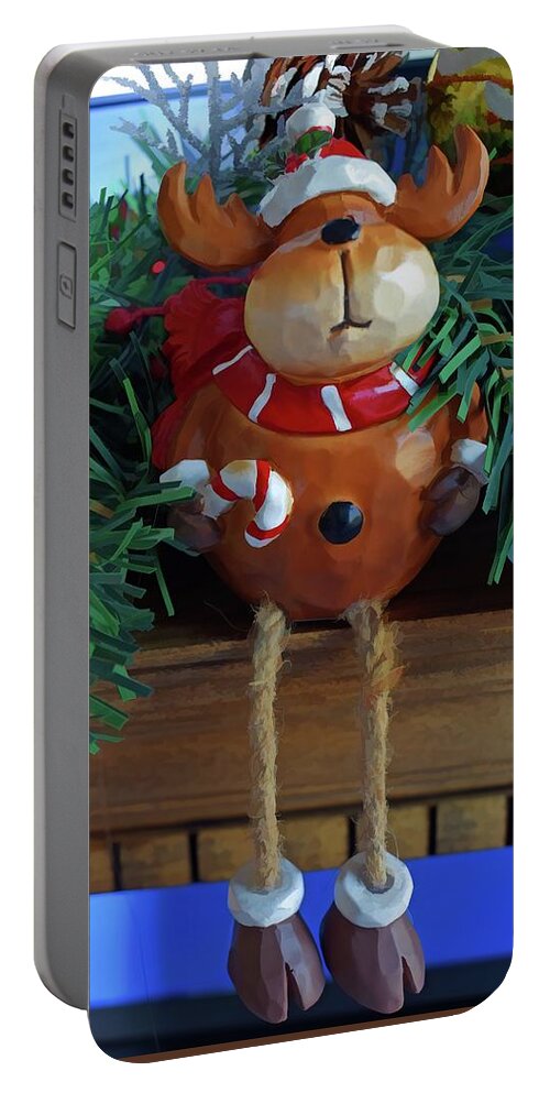Christmas Décor Portable Battery Charger featuring the photograph Hanging Around Two by Roberta Byram