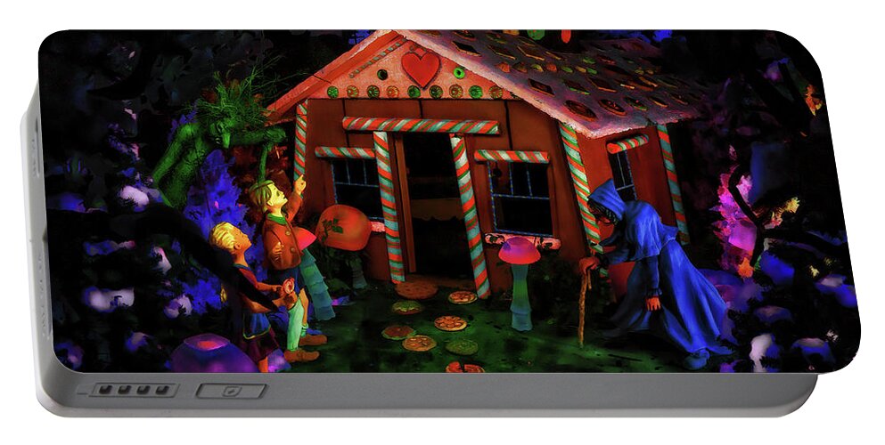 Hansel And Gretel Portable Battery Charger featuring the photograph Hansel and Gretel - Fairyland Caverns by Susan Rissi Tregoning