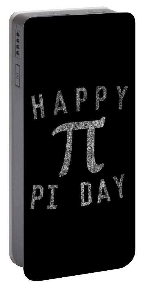 Funny Portable Battery Charger featuring the digital art Happy Pi Day by Flippin Sweet Gear
