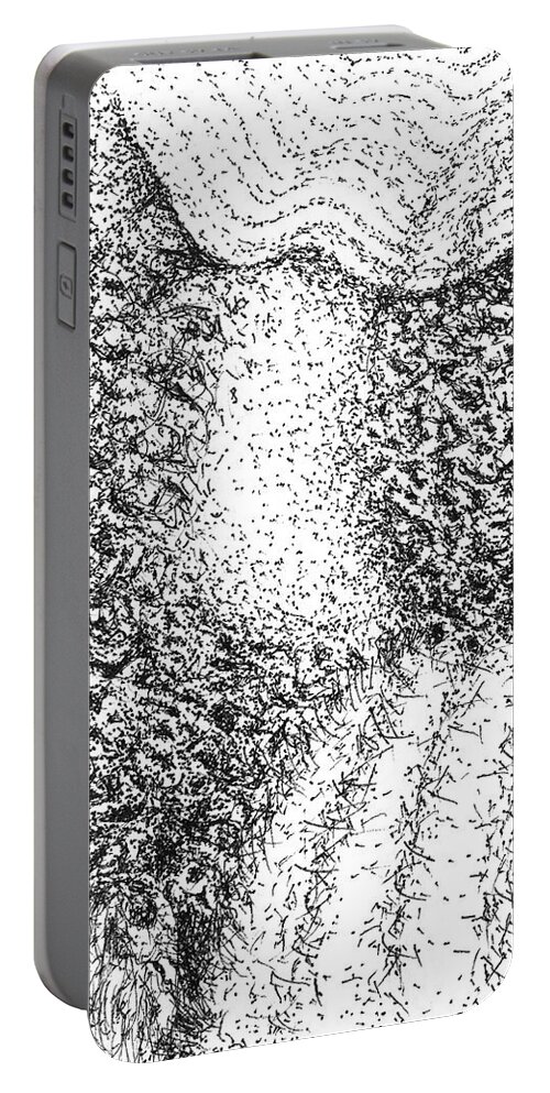 Points Portable Battery Charger featuring the drawing Harvest by Franci Hepburn