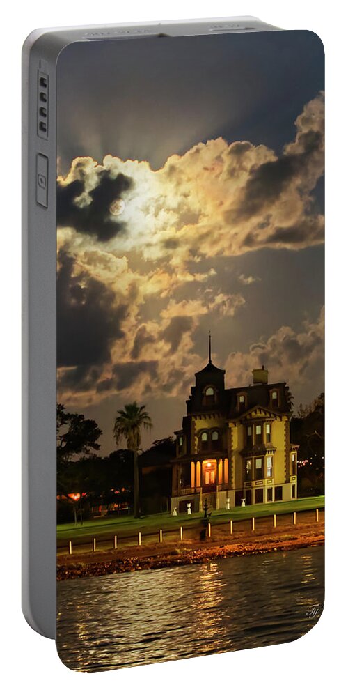 Moon Portable Battery Charger featuring the photograph Harvest Moon 3 by Ty Husak