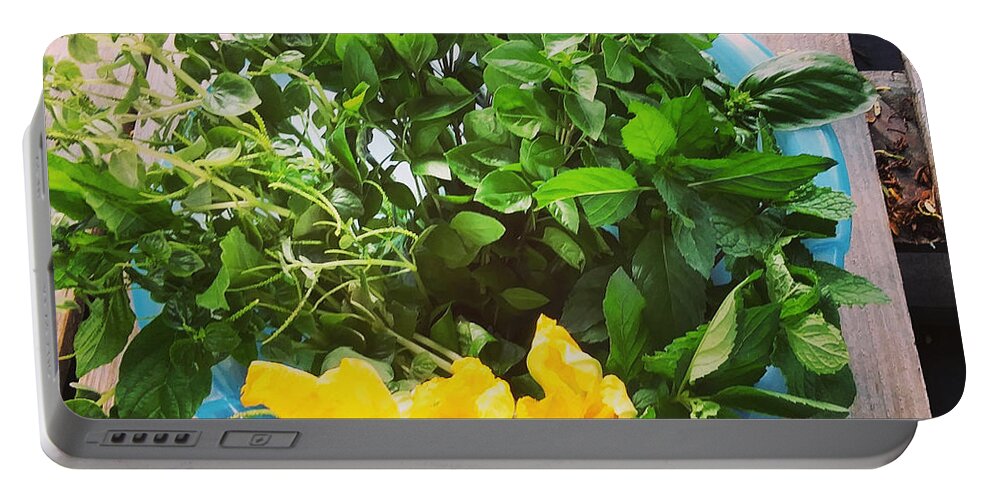 Food Portable Battery Charger featuring the photograph Heal With Food by Esoteric Gardens KN