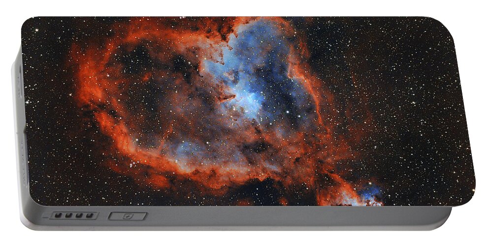 Nebula Portable Battery Charger featuring the photograph Heart Nebula by Brian Weber
