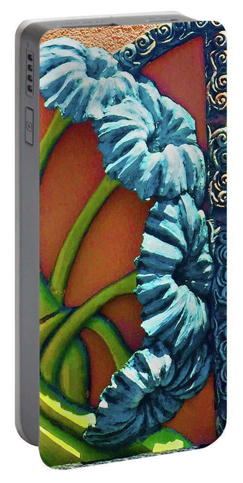 Cuba Portable Battery Charger featuring the photograph Hemm's Flowers by Kerry Obrist