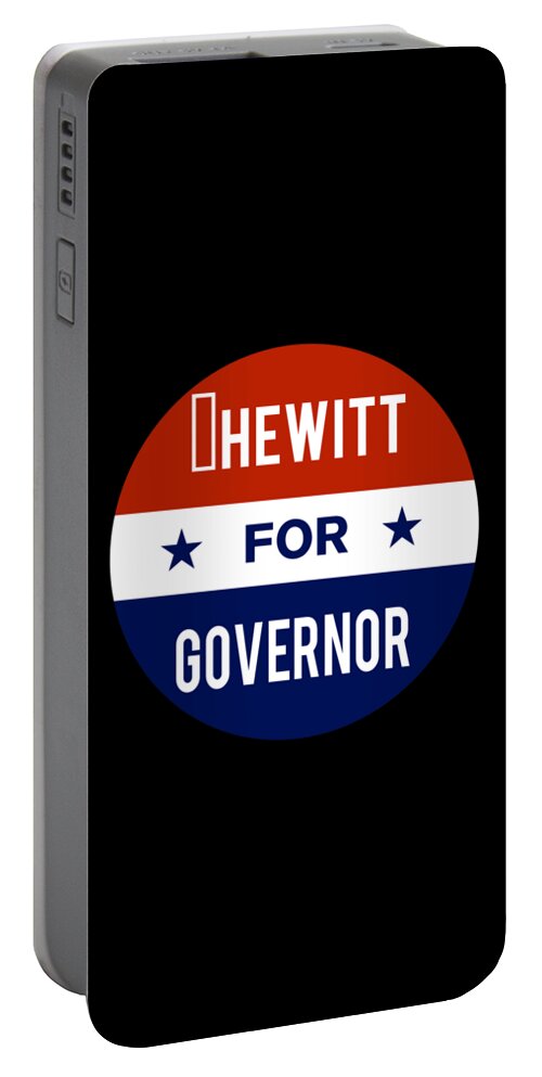 Election Portable Battery Charger featuring the digital art Hewitt For Governor by Flippin Sweet Gear