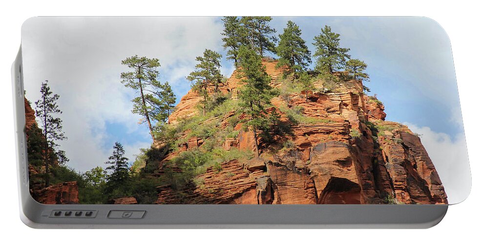 Landscape Portable Battery Charger featuring the photograph High Above the Canyon by Robert Carter