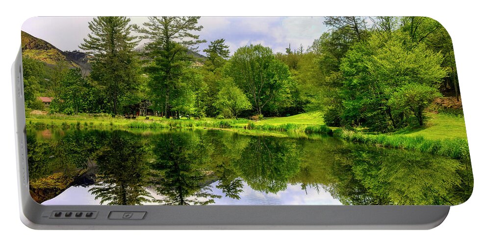 Lake Portable Battery Charger featuring the photograph High Country Reflections by Shelia Hunt