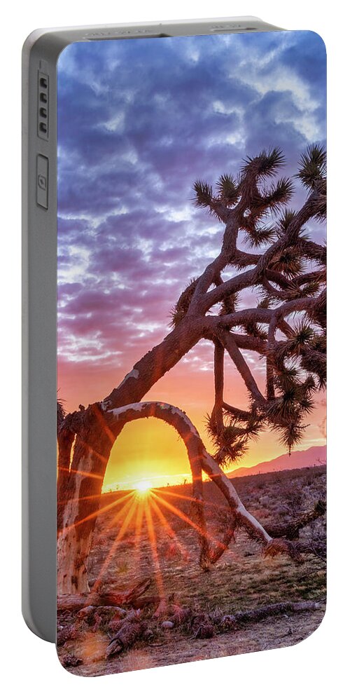 Sunrise Portable Battery Charger featuring the photograph High Desert Charm by Daniel Hayes