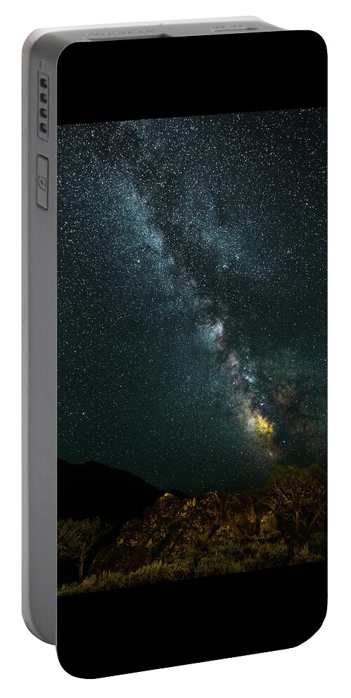 Milky Way Portable Battery Charger featuring the photograph High Desert Milky Way 3 by Ron Long Ltd Photography
