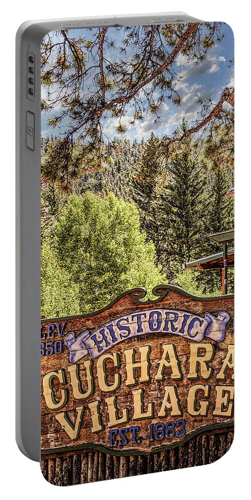 Colorado Portable Battery Charger featuring the photograph Historic Cuchara Village by Debra Martz
