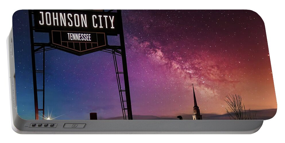 Johnson City Portable Battery Charger featuring the photograph Historic Johnson City, Tennessee by Shelia Hunt