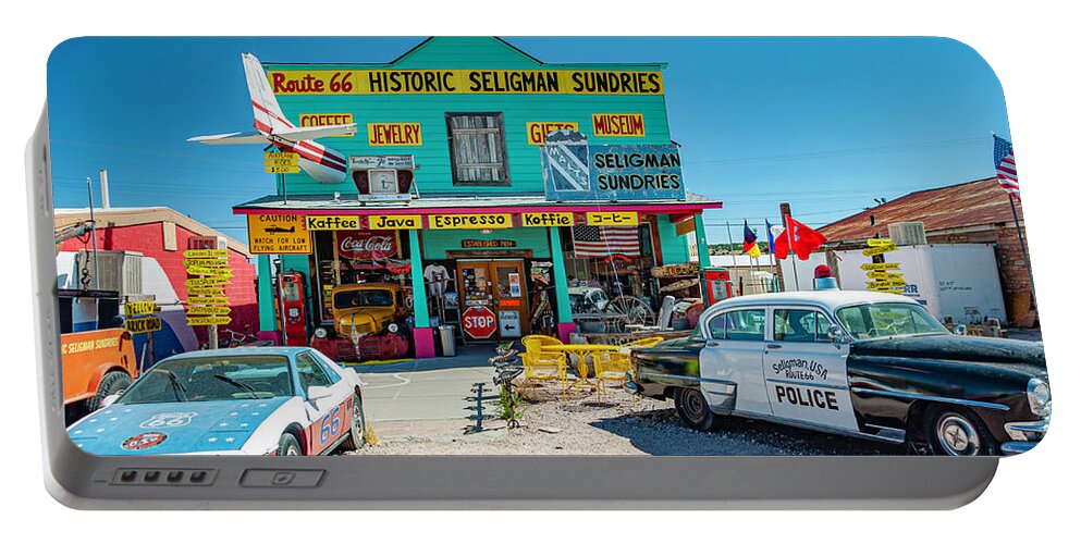 Arizona Portable Battery Charger featuring the photograph Historic Seligman Sundries by Rob Hemphill