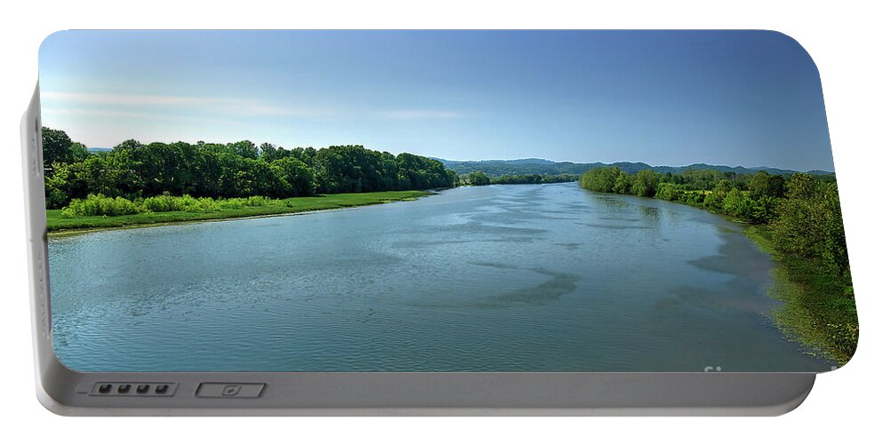 Holston River Portable Battery Charger featuring the photograph Holston River in Northeast Tennessee by Shelia Hunt