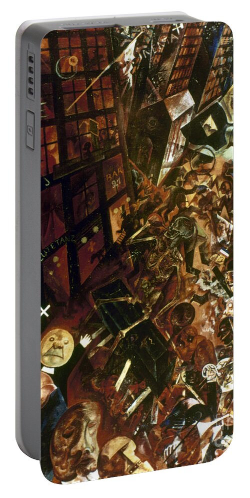 1917 Portable Battery Charger featuring the painting Homage To Panizza by George Grosz