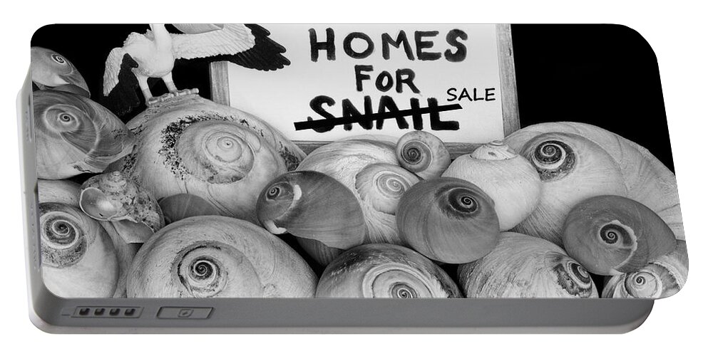 Beach Portable Battery Charger featuring the photograph Homes For Snail...Sale by Bob Christopher