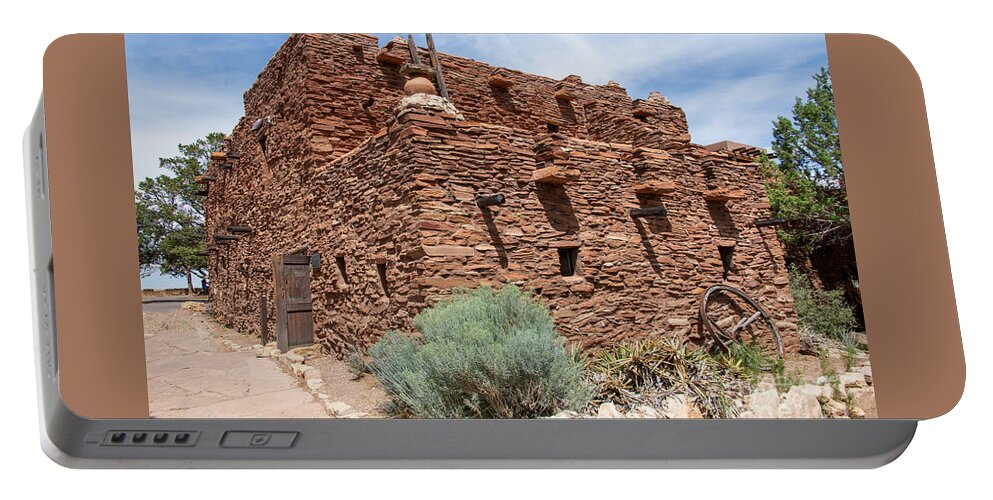 Hopi House At Grand Canyon Portable Battery Charger featuring the digital art Hopi House at Grand Canyon by Tammy Keyes