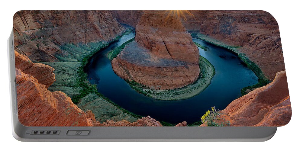 Horseshoe Bend Portable Battery Charger featuring the photograph Horseshoe Bend by Peter Boehringer